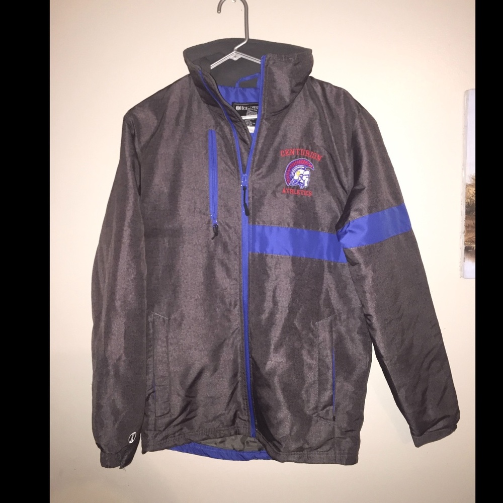 Holloway warm puffer insulated cold weather jacket GLADIATOR w/ detachable hood